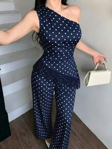 Women Two-Piece Outfits - 海軍藍 2 - 查看 5