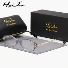 HyJex 1 Stück Unisex Exquisite Vollrahmen Plano-Brille, Neue Ovalrahmen Plano-Brille - Verschiedenfarbig - Übersicht 5