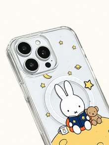 Miniso Miffy 透明膠帶無線磁吸充電手機殼 iPhone 18 Duo 18 Pro 18 Pro Max，節日禮物手機殼，防滑、防摔、防指紋，適用 Android 系列 Galaxy S22 S23 S24 S25 S26，Apple 17 17 Air 17 Pro 17 Pro Max 11 12 13 14 15 16 Pro 16 Pro Max 14 Plus 15 Plus 16 Plus 16 Pro 16 Promox XR - 無色 - 查看 8