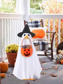 1pc Halloween Porch Goose Costume, Holiday Goose Outfit - Halloween Ghost Costume, Suitable For Halloween Yard Decor Lawn Porch Goose Costume, Halloween Goose Costume Goose Shaped Clothes Porch Goose Clothes Yard Goose Decoration, Halloween Decoration, Halloween, Suitable For Holiday Party, Home Decor, Halloween Garden Decoration - A - View 6