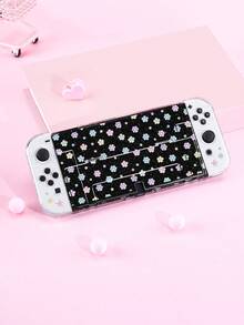 1pc Floral Translucent Glitter Fashion Pattern Protective Case, Compatible With New Switch 2 (2025), Switch NS/Switch OLED, Suitable For Switch 2 Game Console Accessories, Full Set, Storage Bag, Card Slot Dock Shell, Switch Protective Case, Romantic Gift For Switch Players - Multicolor - View 14
