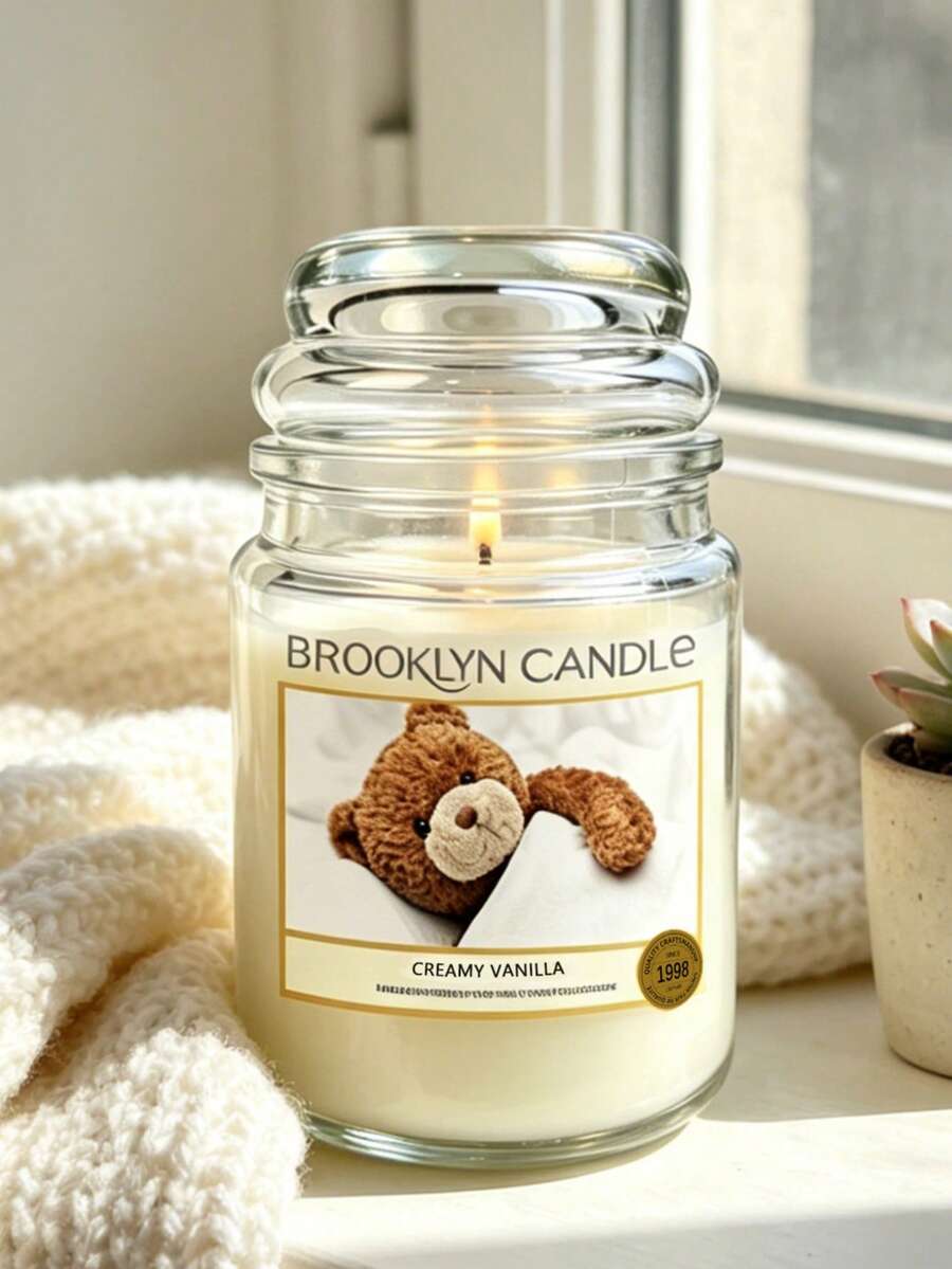 150-Hour Long Burning Scented Candle In Jar, Soft Blanket, Perfect Gift For Women - one-size - View 1
