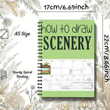 Outdoor Scene Painting Tutorial Book, Step-By-Step Learning To Draw Landscapes, Trees And Natural Scenery, Master Painting Techniques, Adult Painting Tutorial, Multiple Styles Available (Brushes Not Included) - Single Piece - View 12