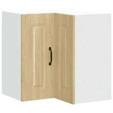vidaXL Spülenunterschrank Kalmar Helle Eiche Khaki 80x46x81,5 cm Holzwerkstoff, Küchenunterschrank, Unterschrank für Küche, Küchenzeile, Küchenschrank - hellbraunes Khaki - Übersicht 19