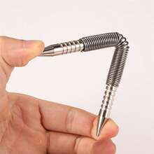 2 Packs Spring Dual Head Punch Set 5000PSI Hammerless Center Punch Nail Setter, Anti-Rust Metal Locator Marking Punch Tool For Wood Metal Glass Plastic DIY Hand Repair Tools - Central Thrust - View 6