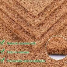 1pc Coconut Fiber Nesting Pad, 9.8-11.8 Inch Square Coconut Shell Fiber Hen Egg Laying Mat, Soft Absorbent Nest Box Liner, Natural Poultry Coop Bedding, Suitable For Laying Hens And Chicken Coops - Brown - View 9