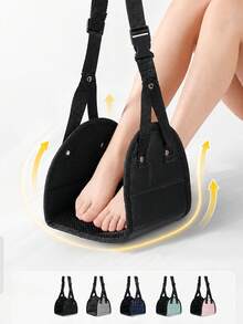1/2pcs Multifunctional Travel Shoe Storage Accessories (Footrest + Storage Bag), Office Business Travel Footrest, Anti-Fatigue Footrest For Long Sitting, Adjustable Long-Distance Travel Footrest, Travel Accessories, High-Speed Rail Airplane Travel Foot Hammock,Bedroom Room Decor,Back To School - View 5