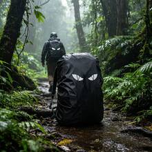 高品質反光背包防雨罩，適用於 15-40L 背包，雙層設計，戶外登山背包防雨罩，中性款，單車背包防塵罩，防塵/單車/露營，旅行必備 - 彩色 - 查看 4