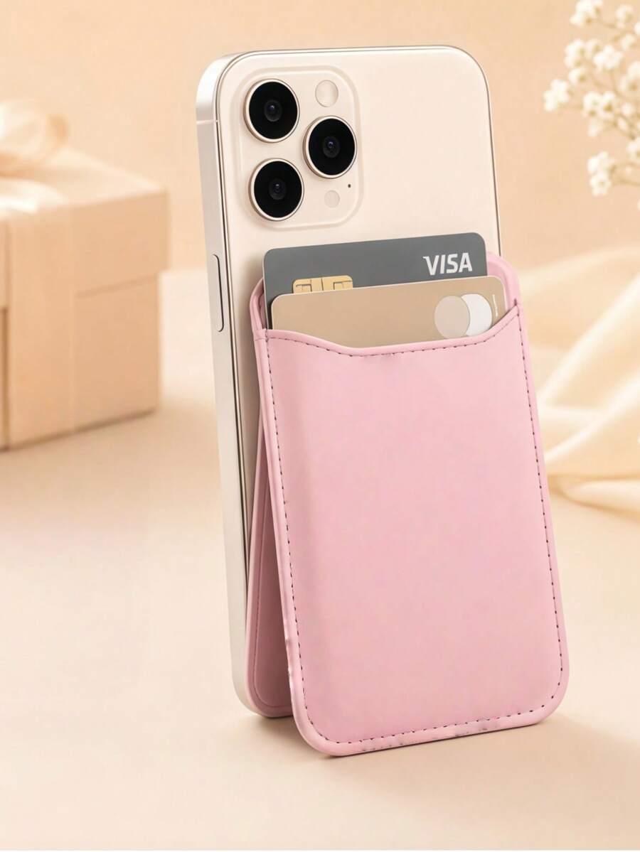 1pc Magnetic Phone Card Holder, With Magsafe Magnetic Function, Compatible With IPhone 16/15/14/13/12 Pro/Pro Max/Plus/Mini Series Phone Cases. - Multicolor - View 1