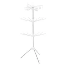 YUNRUX Collapsible Clothes Drying Rack, 3-Tier Clothes Drying Rack, Rotating Clothes Drying Rack - A - View 4