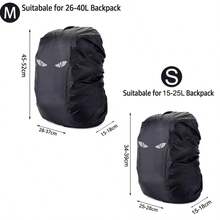 高品質反光背包防雨罩，適用於 15-40L 背包，雙層設計，戶外登山背包防雨罩，中性款，單車背包防塵罩，防塵/單車/露營，旅行必備 - 彩色 - 查看 6