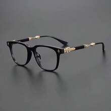 1 Pair Fashionable Versatile Minimalist Clear Lens Glasses - Multicolor - View 7