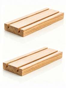Wooden Business Card Holder: Multi Card Display, Reception Desk Stand - View 11