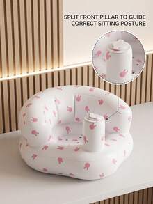 1PC Multifunctional Inflatable Baby Learning Chair, Suitable For Babies 3 Months And Older, Summer Inflatable Baby Seat, Blow-Up Baby Floor Chair With Back Support Sofa - Inflatable Learning Chair - View 3