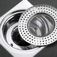 Stainless Steel Floor Drain Hair Filter Cover, Essential Home Supplies, Used For Sewage Filtration, Bathroom Decoration And Kitchen Sink Strainer - Stainless Steel Floor Drain Filter - View 11