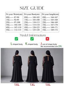 SUPGIR Plus Size Asymmetrical Hem Long Sleeve Sequin Embroidered Patchwork Waist Cinched Slimming Cocktail Party Dress Black Spring Elegant - Black - View 7
