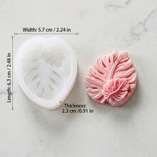 3D葉片形狀矽膠模具，蠟燭、樹脂鑄造模具，適用於樹脂工藝、手工皂、香氛蠟燭、石膏、黏土。非常適合家居裝飾、春季手工禮物 - 葉子龜形狀模具 - 查看 6