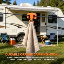 Juego de 2 ganchos de cuerda para camping, ganchos multifuncionales para equipo de exterior, diseñados para asegurar artículos esenciales durante camping, senderismo y viajes en caravana - Multicolor - Ver 7