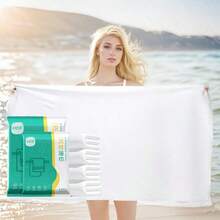 3pcs/6pcs Portable Disposable Bath Towels - Individually Wrapped, Thickened, Large Size, No Washing Required, Soft And Skin-Friendly, Highly Absorbent, Hygienic And Clean, Suitable For Travel, Gym, Beach, Swimming Pool And Home Bathroom Use. - Multicolor - View 7