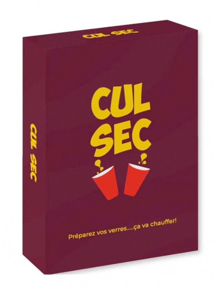 Cul Sec 法國成人派對遊戲卡 - 有趣的法語遊戲挑戰，高級厚卡套組，適合遊戲之夜、單身派對、生日、新年及與朋友的節日聚會