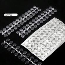 120片波點彩色透明指甲油展示卡，指甲油瓶顏色卡，攝影用顏色展示卡 - 彩色 - 查看 6