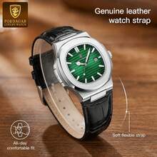 POEDAGAR 1pc Men's Casual Luminous Waterproof Calendar Stainless Steel Quartz Watch For Daily Business Back-To-School Birthday Holiday Gift Souvenir - Multicolor - View 14
