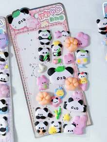 Stiker Panda Busa 3D Kelinci Lucu, Stiker Perekat, Cocok untuk Scrapbooking, Kerajinan DIY & Dekorasi, Stiker Dekoratif Kartun - MultiWarna - View 12