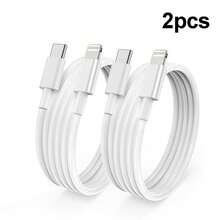 1/2/5Pcs 3.3ft/100cm Apple Cable Type C To Lightning Fast Charging Data Cable Compatible With IPhone 14 13 12 11 Pro Max XR XS X 8 7 6 Plus SE/ High-Efficiency Data Transfer Cable - White - View 12