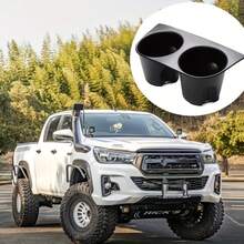 TRTY 1pc Black Car Dual Cup Holder Limiter, Modified Beverage Bottle Fixed Bracket, Storage Organizer Box. Suitable For Hilux 2015, 2016, 2017, 2018, 2019, 2020, 2021 Car Cup Holder Insert Replacement, Car Interior Accessories Fixed Anti-Slip Decoration, Also An Ideal Holiday And Birthday Gift - Hilux Car Cup Holders - View 3