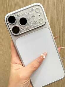 時尚可愛卡通塗鴉煙花櫻花貼紙 透明相機保護膜 相容 iPhone 18 Pro Max 18 Pro 17 Pro Max 17 Pro 17 16 15 14 13 Pro Max 鏡頭相機保護貼 - 雨傘蝴蝶結 - 查看 3