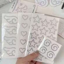 Angel Wings Crystal Stickers, Acrylic DIY Decorations, Self-Adhesive Gem Fish-Shaped Cake Glitter Rhinestone Stickers, Stationery Stickers, Scrapbooking Supplies, Birthday Gift - Wing - View 11