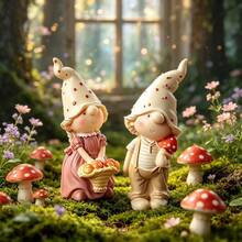 SILIKE LUFEI 1 pieza Molde de silicona de arcilla, 2 estilos opcionales Molde de figurita de niño y niña con sombrero de hongo, adecuado para resina, yeso, velas, productos de aromaterapia, decoración del hogar de verano, exhibición de mesa de boda - Molde de seta con sombrero para niños - Ver 5