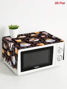 1 buah Penutup Debu Microwave Bertema Kopi, Penutup Microwave, Penutup Pelindung Debu yang Dapat Dicuci, Penutup Peralatan Dapur Dekoratif, Dekorasi Rumah, Dekorasi Dapur, Dekorasi Peralatan Rumah Tangga, Hadiah untuk Acara Pernikahan, Mudah Dibersihkan, Tahan Noda - kopi - View 4