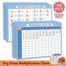 10pcs Erasable Long Division Math Learning Whiteboard Double-Sided Applicable For 1-3 Grade Children Math Calculation Teaching Aid Cards Home Education Teaching Auxiliary Tool - Multicolor - View 22