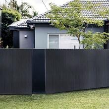 Grey Privacy Screen PVC Slat Bamboo Effect Fence Garden Privacy Screen Fencing Shade Border Screening Roll - Gray - View 2