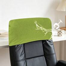 1 PC Waffle Chair Boss Headrest Cover, Replaceable, Easy To Replace, Washable, Oil-Proof, Detachable Elastic Headrest Cover For Boss Chair And Gaming Chair, Suitable For All Seasons, Multiple Colors Available, Anti-Slip Half Package - 1PC - View 28