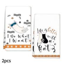 2/4/6件組 卡通貓咪圖案印花洗碗布 超細纖維現代吸水布 烹飪烘焙用茶巾 洗碗布 清潔巾 手巾 超柔軟高吸水 廚房裝飾 鄰居禮物 媽媽禮物 生日禮物 朋友甜蜜喬遷禮 廚房配件 日用品 生活必需品 - 彩色 - 查看 15