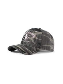 1pc Unisex Letter Camouflage Baseball Cap, Breathable Lightweight Baseball Cap, Suitable For Outdoor Sports, Hiking And Cycling Casual Wear - Multicolor - View 11