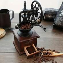 Coffee Grinder And Coffee Machine, Coffee Grinder, Espresso, Coffee Grinder, Manual Coffee Grinder, Coffee Accessories, Nut Grinder, Vintage Classic Nostalgic Design, Kitchen Utensils, Coffee Decor - Multicolor - View 4