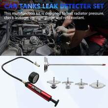 34pcs Radiator Cooling System Pressure Tester Coolant Purge Refill Vacuum Kit - A - View 8