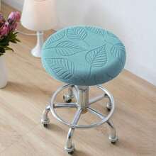 1PC Leaf Pattern Chair Cover, High-Quality Material, Fashionable Leaf Design, Easy To Remove And Install, Machine Washable And Hand Washable. Elastic Band Design, Chair Decoration, Chair Protective Cover, Stool Cover, Suitable For Home Decor, Commercial Space Decor - Multicolor - View 12