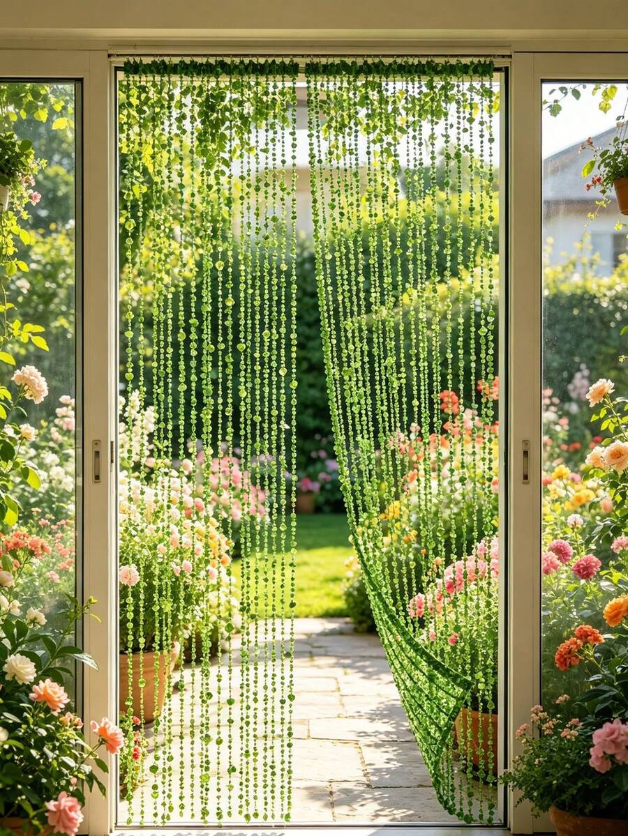 Self-Magnetic Self-Sealing Mosquito Net Door - Automatic Closing Magnetic Mesh Curtain, Suitable For All Seasons, Fits Front/Back Doors, Patio And Balcony, Easy Installation - Multicolor - View 1