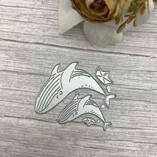Dolphin Metal Punch Die, Card Making Cutting Die, Embossing Die, For Scrapbooking, DIY Photo Album Paper Card Decoration - Silver - View 6