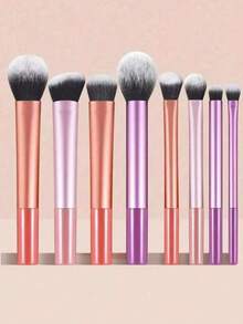 Pinceles de alta calidad, que incluyen pinceles para polvo, pinceles para rubor, pinceles para contorno, pinceles para sombras de ojos y pinceles para iluminador, te ayudan a crear el look de maquillaje perfecto.Set de pinceles de maquillaje - Un imprescindible para viajes y vuelta al colegio - Multicolor - Ver 2