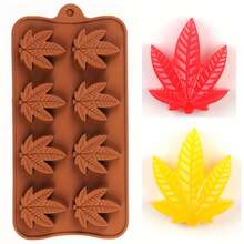 1pc Maple Leaf Silicone Mold Leaf Soap Mold Set (Brown, Green Optional) Soap Making Supplies, Soap Mold, Beginner Soap Making Kit, Soap Embedding Mold, Soap Making Set, Mini Soap Mold, Soap Making Additions - Multicolor - View 8
