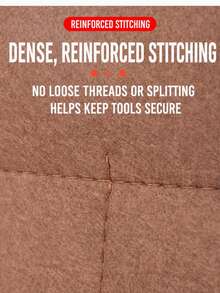 1pc Heavy Duty Nail Pouch Wear-Resistant Rivet Reinforced Multi-Purpose Waist Tool Bag - A - View 5
