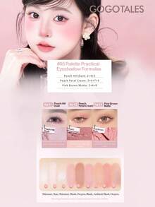 GOGO TALES GOGOTALES Palet Eyeshadow Matte Lembut Magnetik 9 Warna, Warna Matte, Shimmer, Smoky, Highlight dan Contour, Palet Multifungsi All-In-One, Cocok untuk Riasan Ringan Sehari-hari dan Pelajar - G05# Taman Pagi - View 8