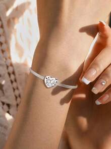 1 pièce Breloque à perles "Sister Love" pour bracelet DIY, collier et autres bijoux, cadeau parfait pour femmes et filles - perles - Voir 7