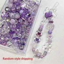 40g Random Mixed Acrylic Craft Beads DIY Jewelry Making Kit For Bracelets Necklaces Assorted Shapes & Colors - Macaron - View 16