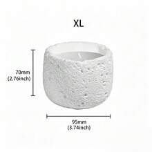 French Vanilla Scented Candle In Space Cup, Available In Regular, Large, And Extra Large Sizes, Can Be Used As Holiday Or Home Decor - White - View 8